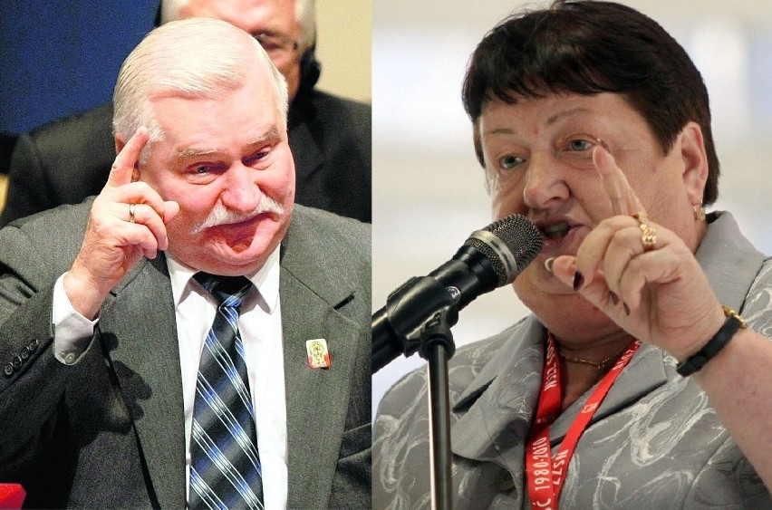 Wałęsa o Krzywonos: "Nie ma mózgu". Spór o przywódcę strajku w 1980 r. coraz ostrzejszy