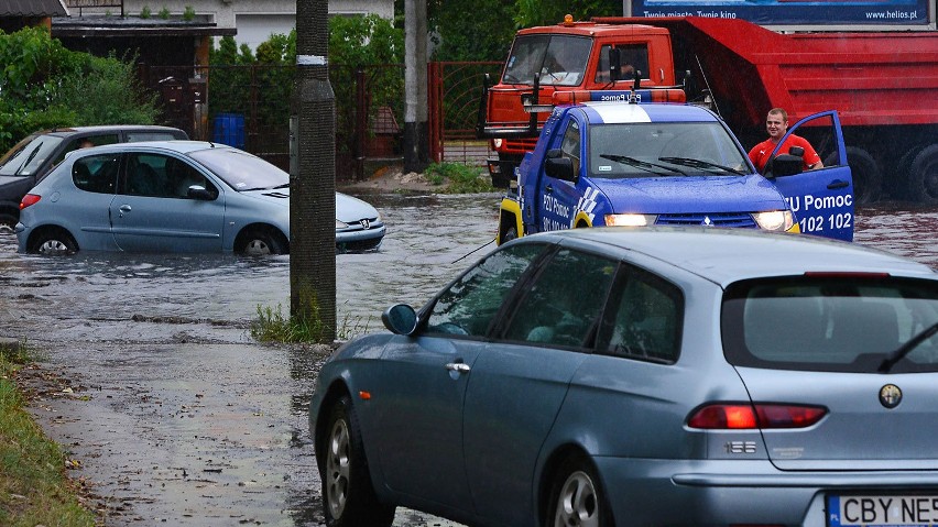 Bydgoskie ulice znów zalane