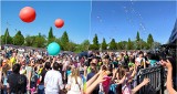 Dzień z balonami i bańkami przy dolnej stacji w Przemyślu. Zdjęcia