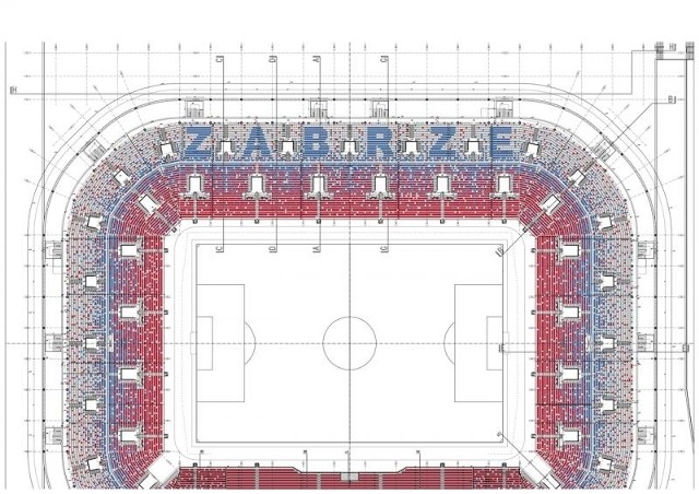 Stadion Górnika Zabrze: Koncepcja kolorystyki krzesełek