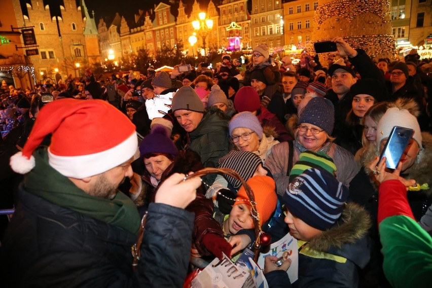 Rozświetlenie choinki na wrocławskim Rynku