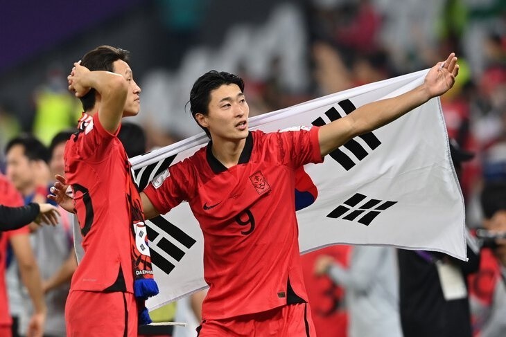 Reprezentacja Korei Południowej podczas mundialu 2022...