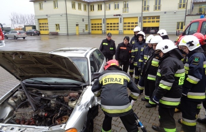 Strażacy z powiatu pińczowskiego wzięli udział w listopadowych ćwiczeniach praktycznych