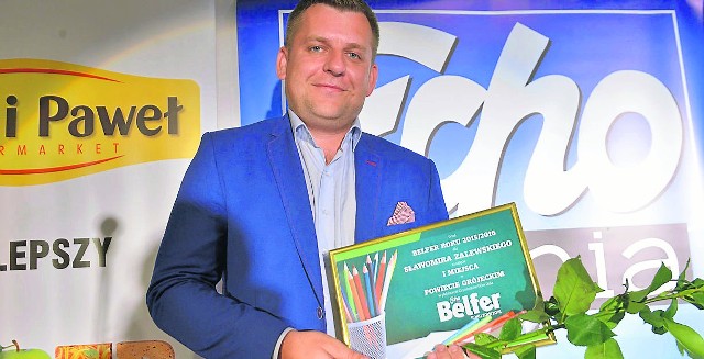 Sławomir Zalewski, nauczyciel z Zespołu Szkół Ponadgimnazjalnych imienia Wincentego Witosa w Jasieńcu to Belfer Roku 2015/16 w powiecie grójeckim.