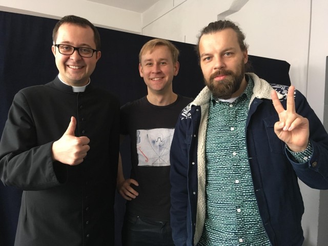 Pomysłodawca "Mszy 1050" ks. Radek Rakowski, Gabriel Kaczmarek i DonGURALesko