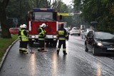 Gigantyczna plama oleju na Gliwickiej w Rybniku od ronda Gliwickiego aż po Obwiednię i Wielopole ZDJĘCIA