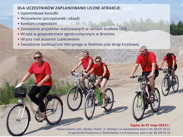 W sobotę w Przytocznej odbędzie się rodzinny rajd rowerowy.