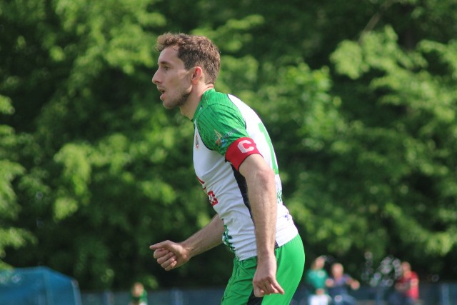 Jakub Górecki zdobył w meczu z MKS Trzebinia trzy pierwsze gole dla Dalinu