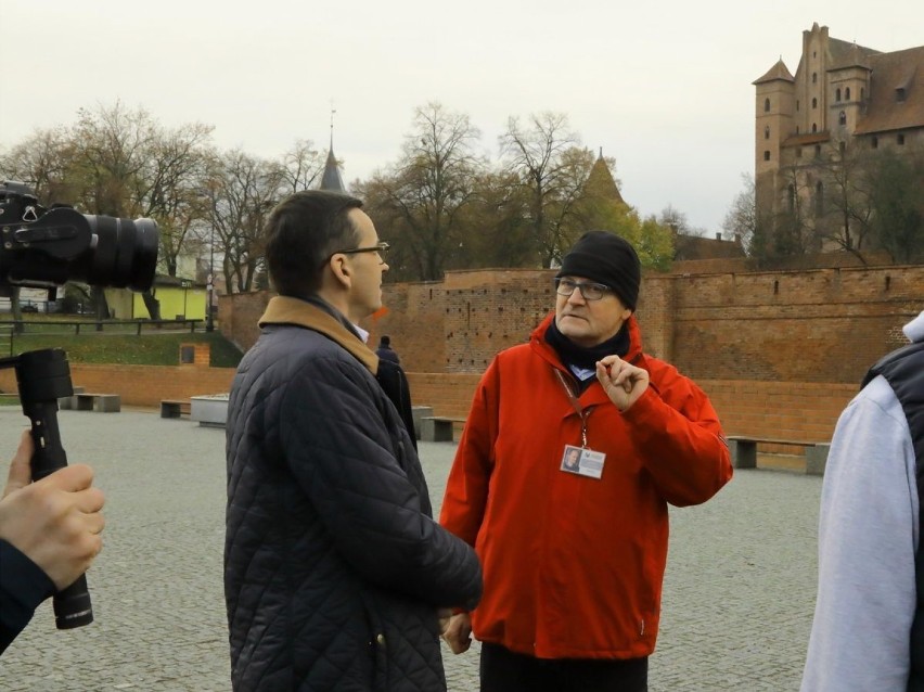 Premier Morawiecki w Malborku wziął udział w nagraniu do...