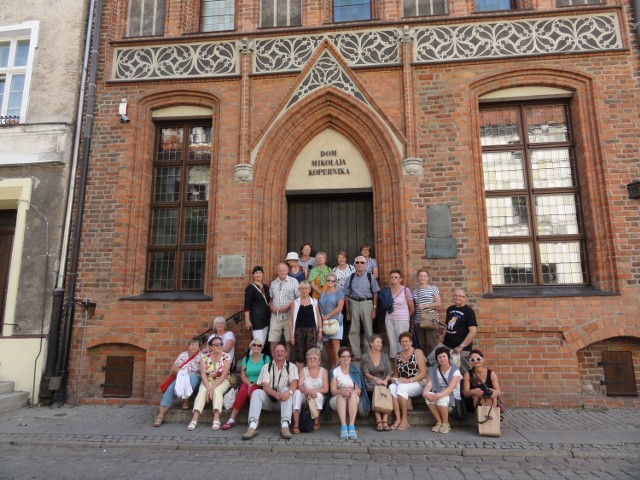 Uczestnicy zwiedzali m.in Toruń - miasto Kopernika