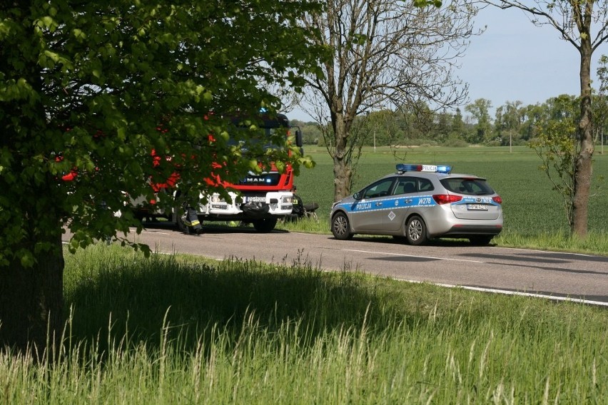 Wypadek na trasie Koszalin - Kołobrzeg