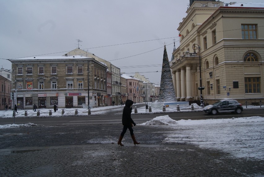 Zima w centrum Lublina