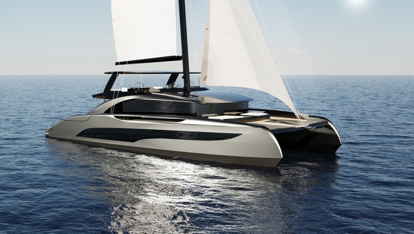 Tak będzie wyglądał bezemisyjny katamaran konceptu Zero Cat stoczni Sunreef Yachts
