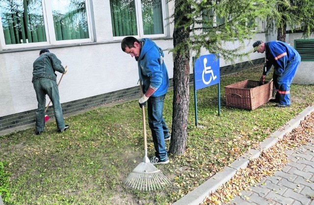 Podopieczni ŚDS pracują  kilka godzin