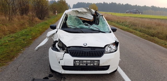 Na DW 678 pomiędzy Sokołami a Białymstokiem doszło do poważnego wypadku.