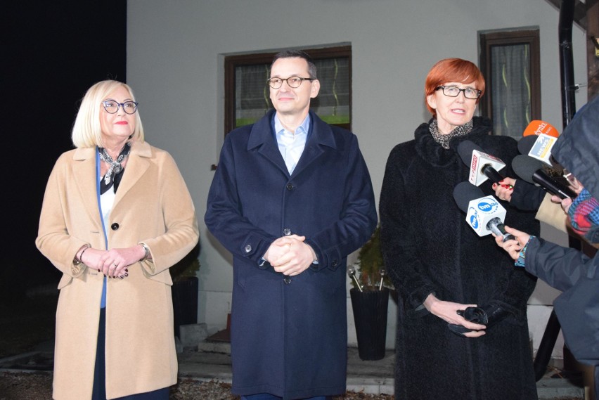 Premier Mateusz Morawiecki odwiedził rodzinę z Gołczy
