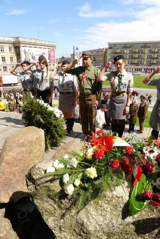 Nie zabrakło też harcerzy, którzy występują na wszystkich uroczystościach państwowych.