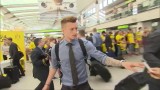 Borussia wyruszyła na finał Pucharu Niemiec. Piszczek nie chciał pozować do zdjęć [WIDEO]