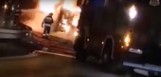 Pożar autobusu w Mikołowie: Spłonął doszczętnie przy zjeździe z DK81 na DK44 ZOBACZ ZDJĘCIA + WIDEO