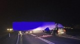 Śmiertelny wypadek na drodze krajowej 12 pod Opocznem. Samochód osobowy zderzył się z ciężarowym