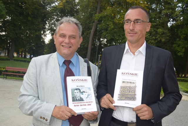 Autorzy premierowych książek Wydawnictwa Arslibris Marian Wikiera i Tadeusz Babaszek