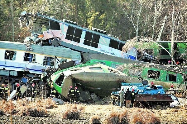 Miejsce tragicznego wypadku pod Szczekocinami