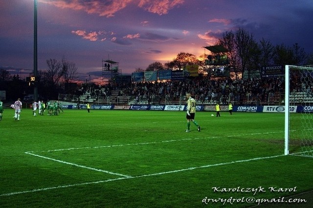 Na stadionie Cracovii przy ulicy Kałuży w Krakowie trwa remont