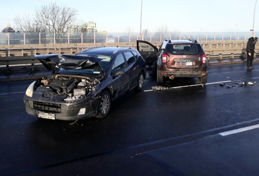 Wypadek na Gądowiance we Wrocławiu 20.01.2021