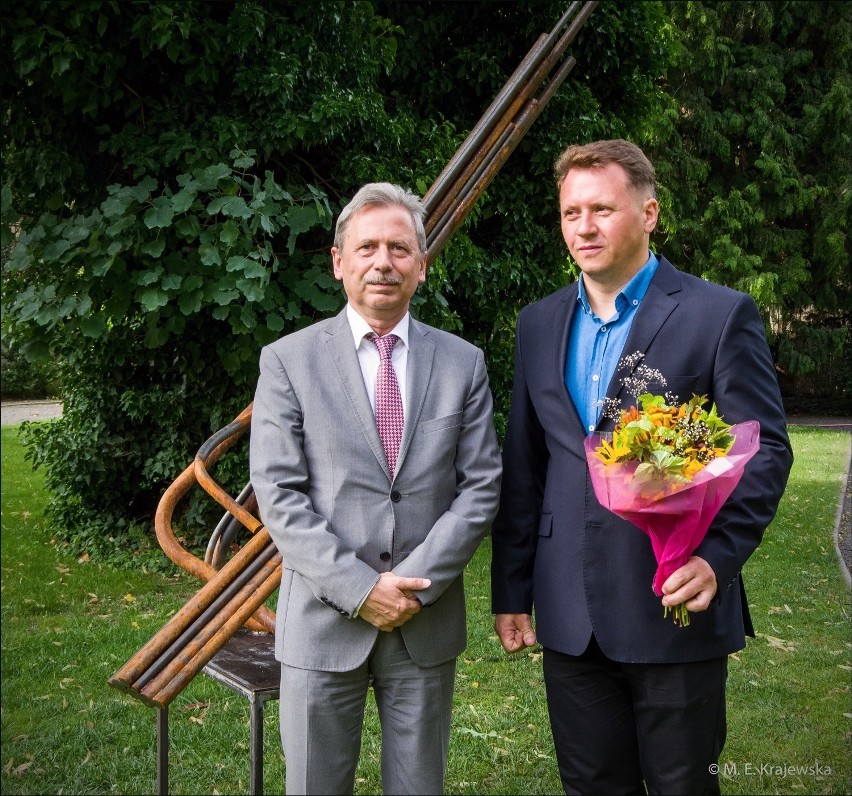 Dr Dobiesław Gała z chargé d’affaires Ambasady RP w Pradze...