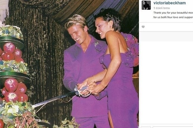 Victoria i David Beckham - 15 lat temu (fot. screen z...