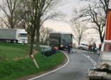 Czołowe zderzenie BMW i VW. Dwa śmigłowce w akcji 