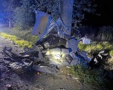 Dolny Śląsk: Nastolatek oszukał przeznaczenie! Auto, którym uderzył w drzewo, rozpadło się na części