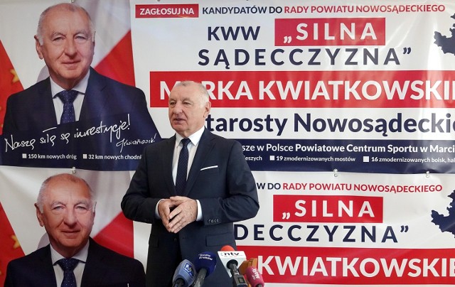 Marek Kwiatkowski to lider KWW "Silna Sądecczyzna". Na listach kandydatów do rady powiatu znajdzie się aż 15 aktualnych radnych