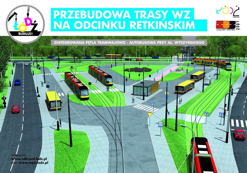 Modernizacja trasy W-Z. Będzie nowe torowisko na Retkini 