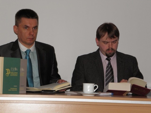Prof. Jacek Knopek i prof. Michał Polak podczas promocji wydawnictwa