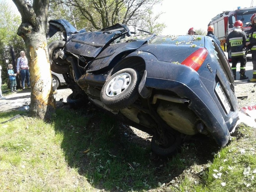 Wypadek w Miłobądzu 13.05.2017