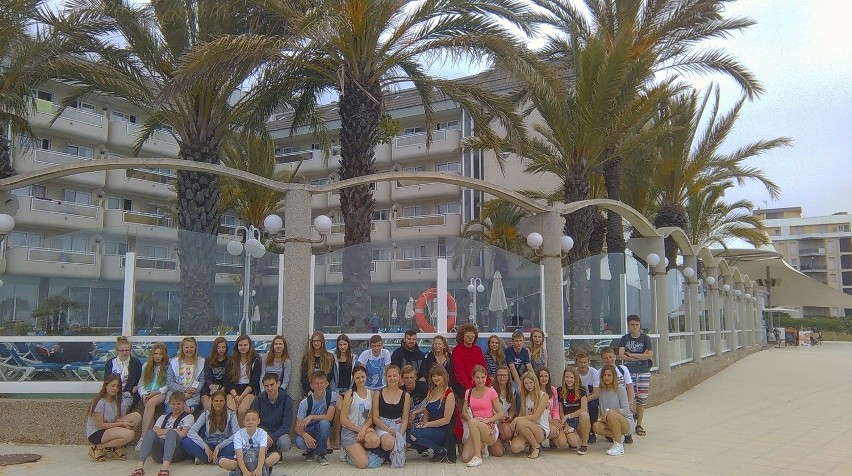 Uczniowie z Koronowa na wycieczce w Hiszpanii
