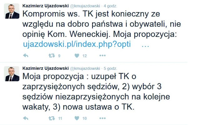 Kazimierz Ujazdowski: Po obu stronach sporu o TK są siły, które chcą go zaognić