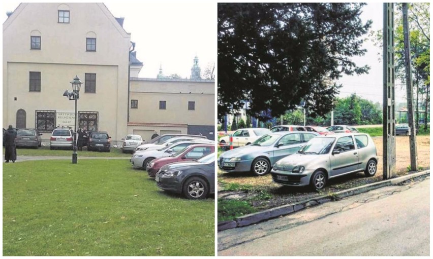 Kraków. Dziki parking pod Kurią i miejskie parkingi widma