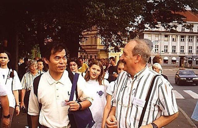Shuji Nakamura i prof. H. Łożykowski