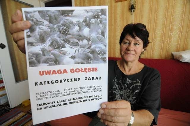Ewa Włodkowska broniła przed sąsiadami i spółdzielnią pana Leszka, dokarmiającego gołębie na Rubinkowie
