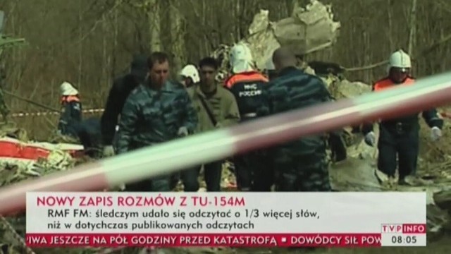 Katastrofa smoleńska: Biegli na nowo odczytali zapis rozmów z Tu-154M