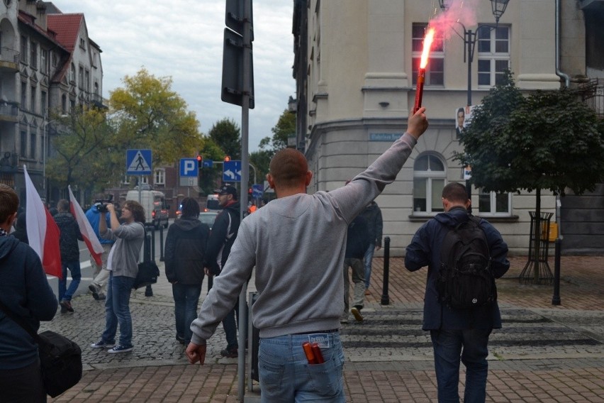 Marsz przeciwko imigrantom w Katowicach