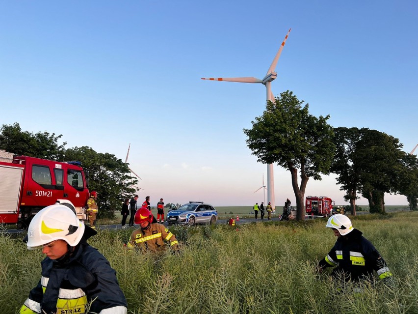 Pierwszy, tragiczny wypadek na drodze pomiędzy Gnieżdżewem i Łebczem w niedzielę, 25 czerwca 2023 r.