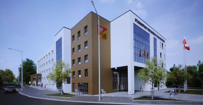 Budowa nowej części Starostwa Powiatowego w Białymstoku.