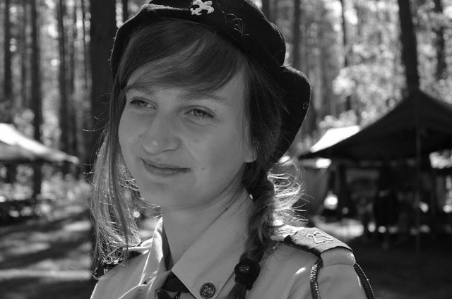 Śp. Klaudia Domalewska 13.07.1995-12.02.2013. Zdjęcie pochodzi z archiwum wyszkowskiego Hufca ZHP