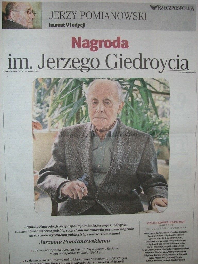W 1946 roku Jerzy Giedroyc założył w Rzymie Instytut...