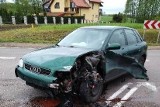 Piątnica. Wypadek na skrzyżowaniu dróg DK 64 i DW 668. Jedna osoba trafiła do szpitala [ZDJĘCIA]