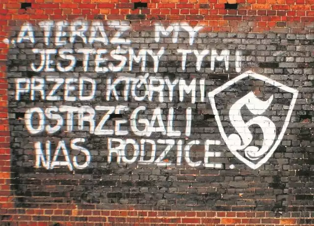 Ładnych kilka lat temu na końcu ulicy Wesołej ktoś namalował mural. Pasuje do zdania prokuratora Łukasza Wojtasika, że przestępcy są coraz młodsi.