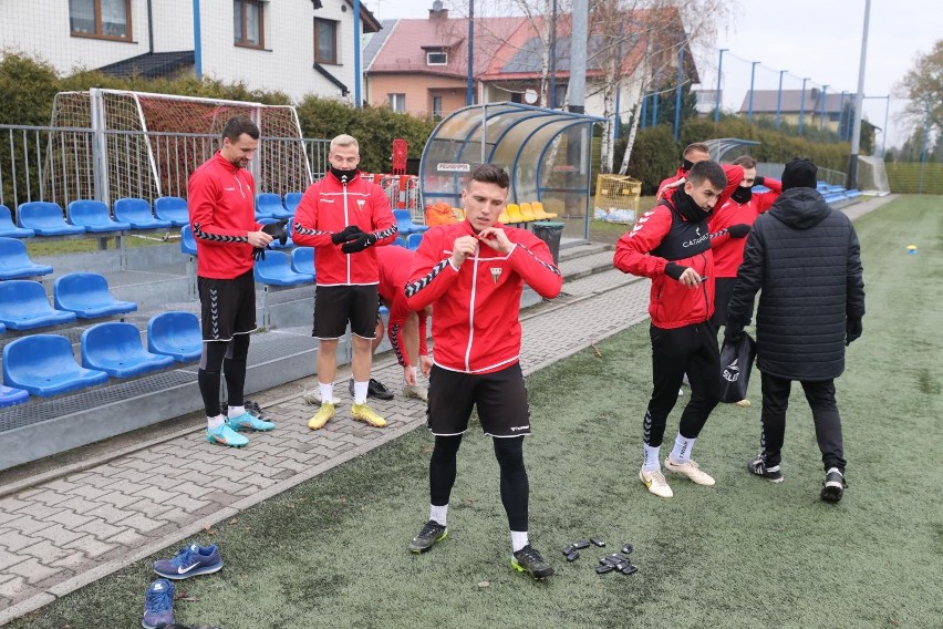 28.11.2022 r. Pierwszy trening GKS-u Tychy po przerwie po...